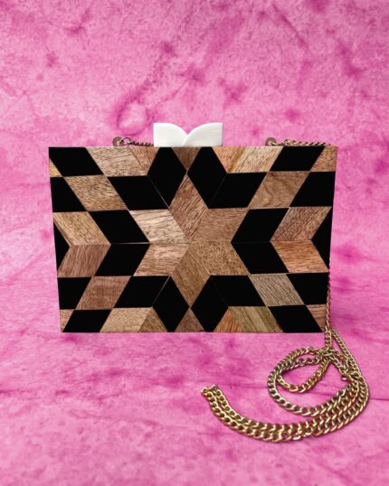 Wooden Star Clutch