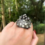 Dome Ghungroo Ring (White) - Image 2