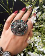 Studed Ghungroo Ring