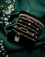 Lock Bracelet Stack - Image 2