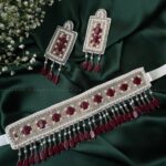 Pearl Drop Necklace (Ruby)