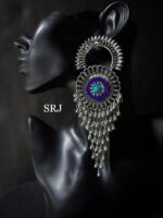 Embroidered Dual Earrings