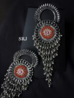 Embroidered Dual Earrings - Image 3