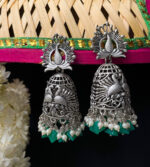 Peacock Pearl Jhumki