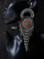 Embroidered Dual Earrings - Image 2