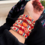 Enamel Bangles Red C