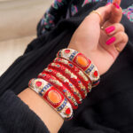 Enamel Bangles Red B