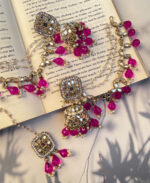 Bavree mirror Earrings & mangtika - Image 5