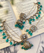 Bavree mirror Earrings & mangtika - Image 3