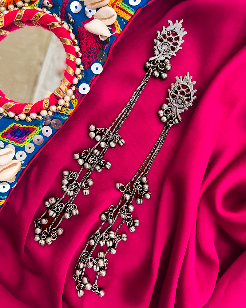 IMG_2302.jpeg Morpankh Kashmiri Earrings - Image 1