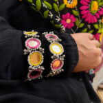 Yellow pink bracelet