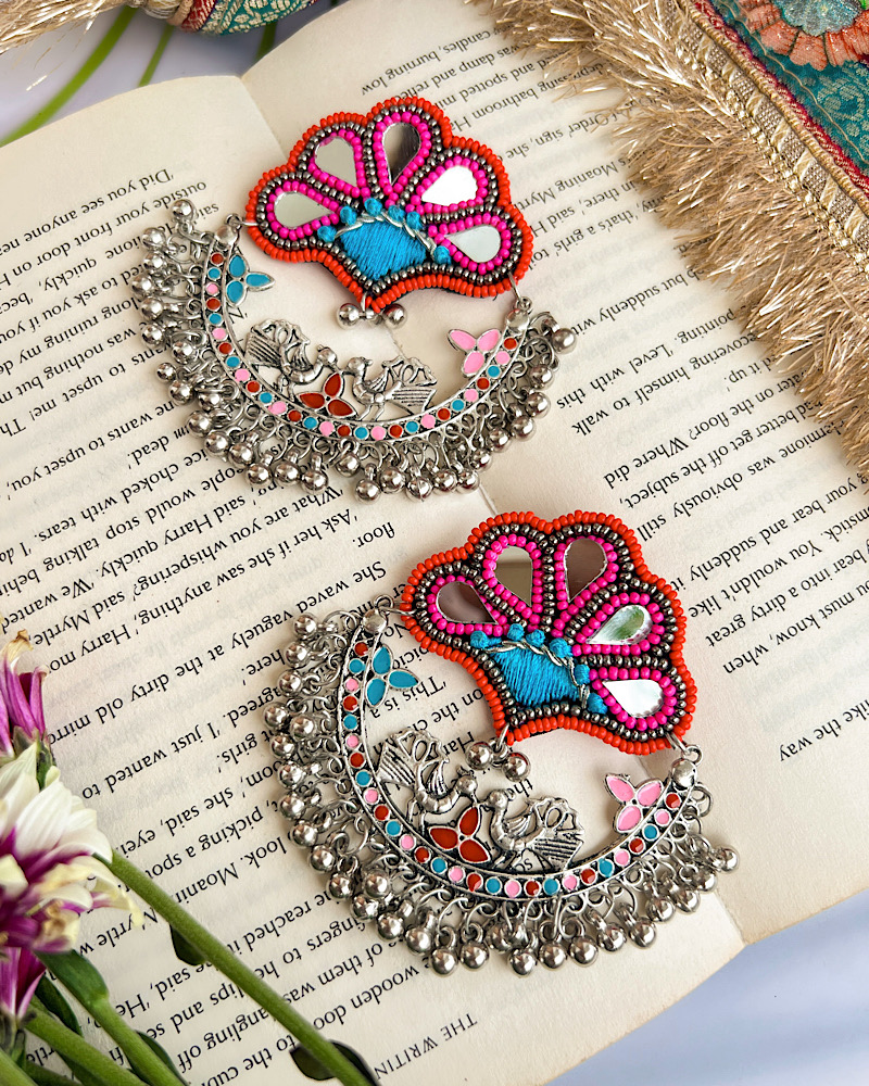 IMG_2979.jpeg Pihu Earrings pink - Image 1