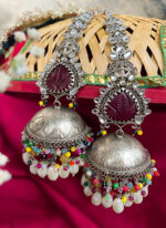Extention earrings & mangtika (multi)