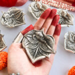 Ganesha Diya Silver (6Pcs)