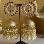 Mirror pearl Jhumka