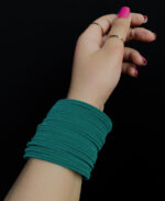 Velvet bangles Turquoise - Image 3