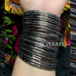 Black metal bangles 2.2