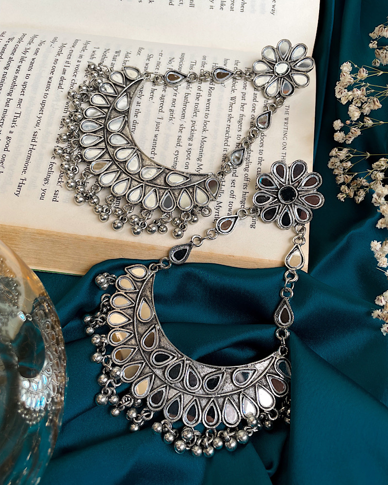 IMG_8147.jpeg Oversized Mirror chandbali - Image 1