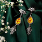 Handpainted fish earrings